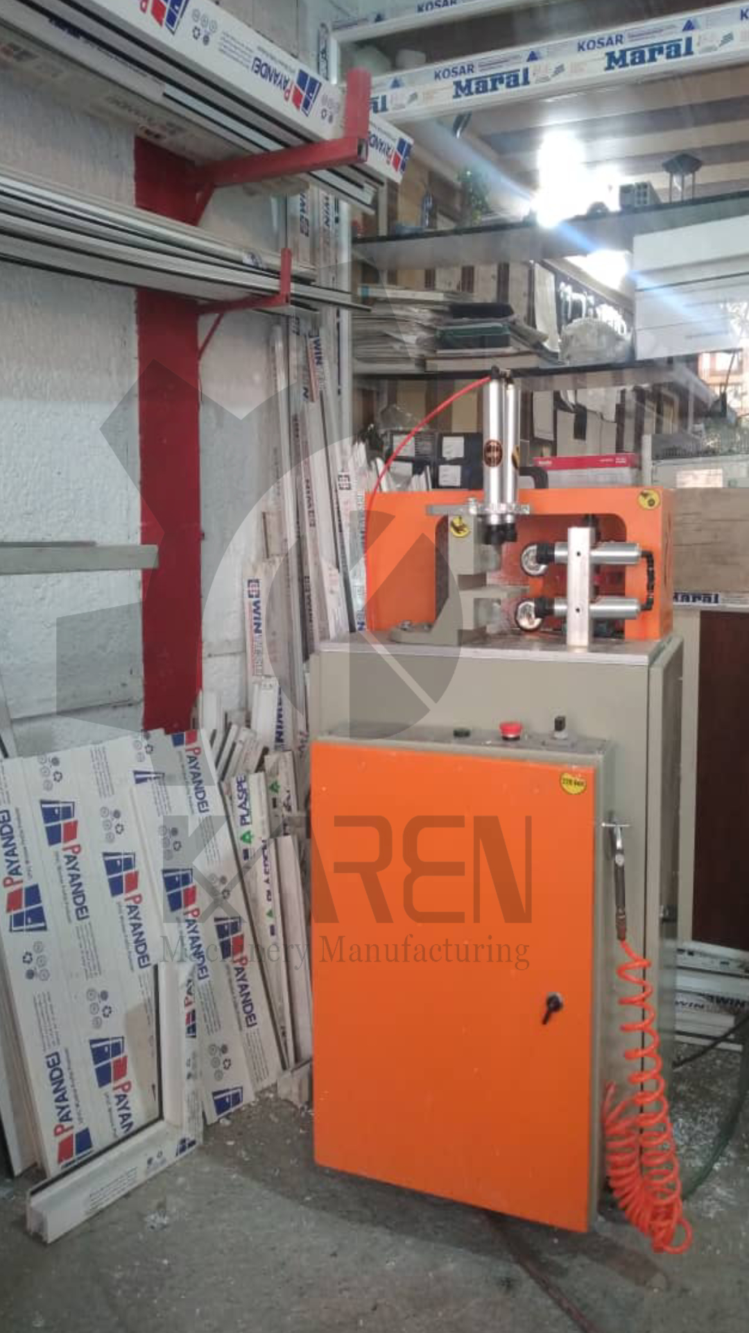 upvc machine made by karen machine