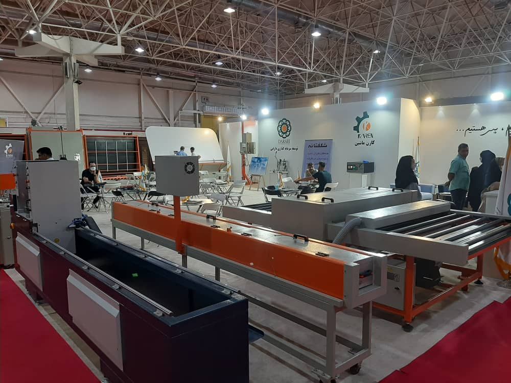 karen machine's booth in the exhibition