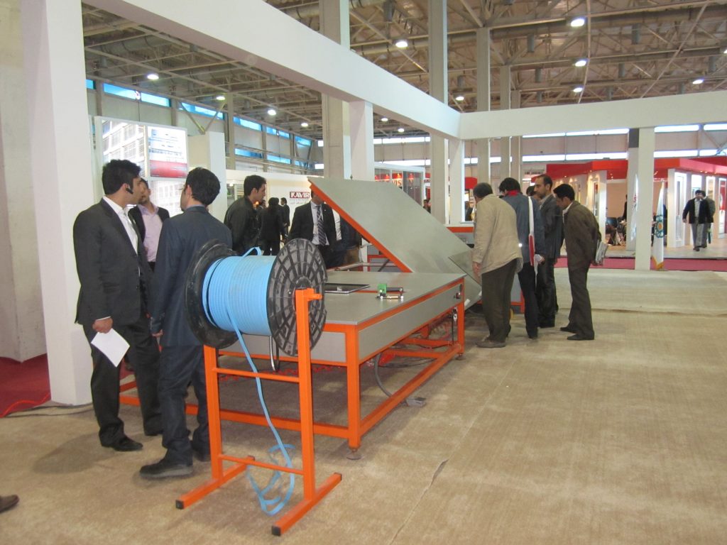 karen machine's booth in the exhibition