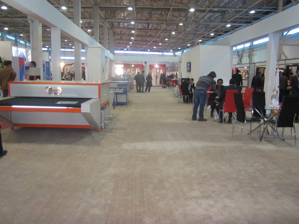 karen machine's booth in the exhibition