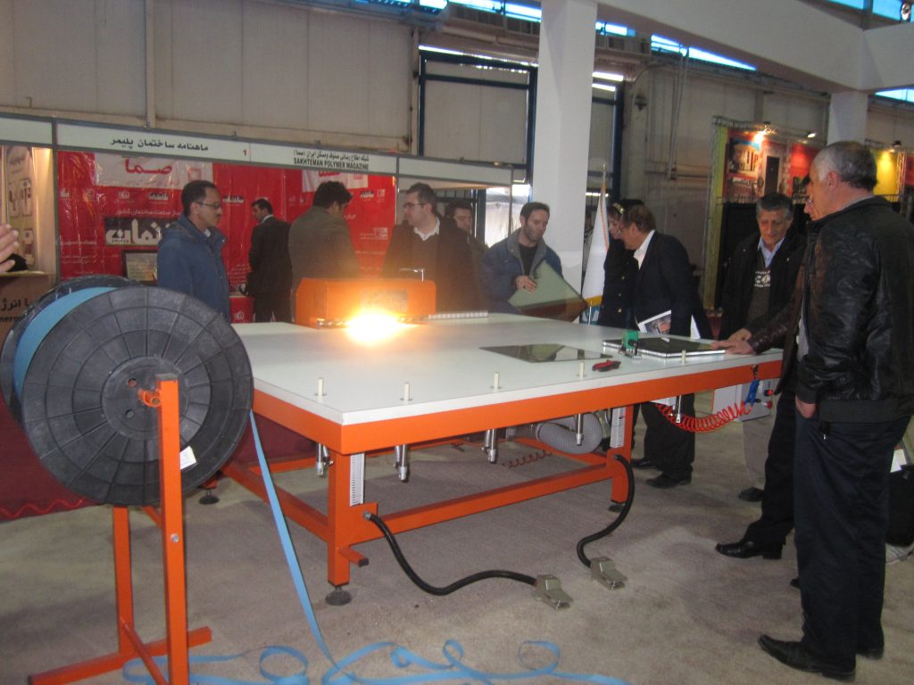 karen machine's booth in the exhibition