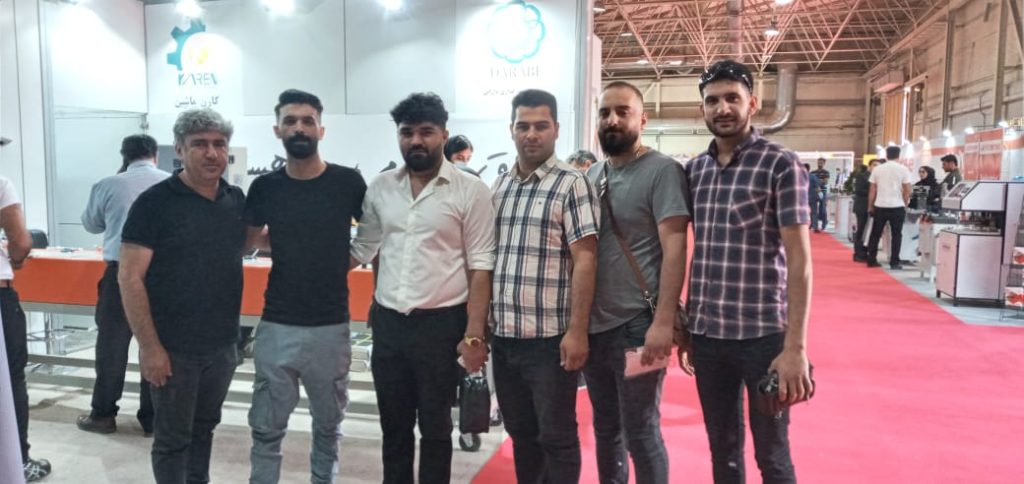 karen machine's booth in the exhibition