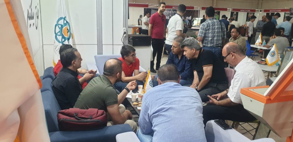 karen machine's booth in the exhibition